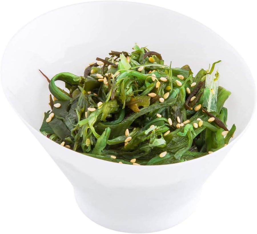 Restaurantware 7 Ounce Plastic Serving Bowls 100 Round Incline Bowls - Disposable Small White Plastic Round Bowls Unique Design For Soups Appetizers Or Desserts