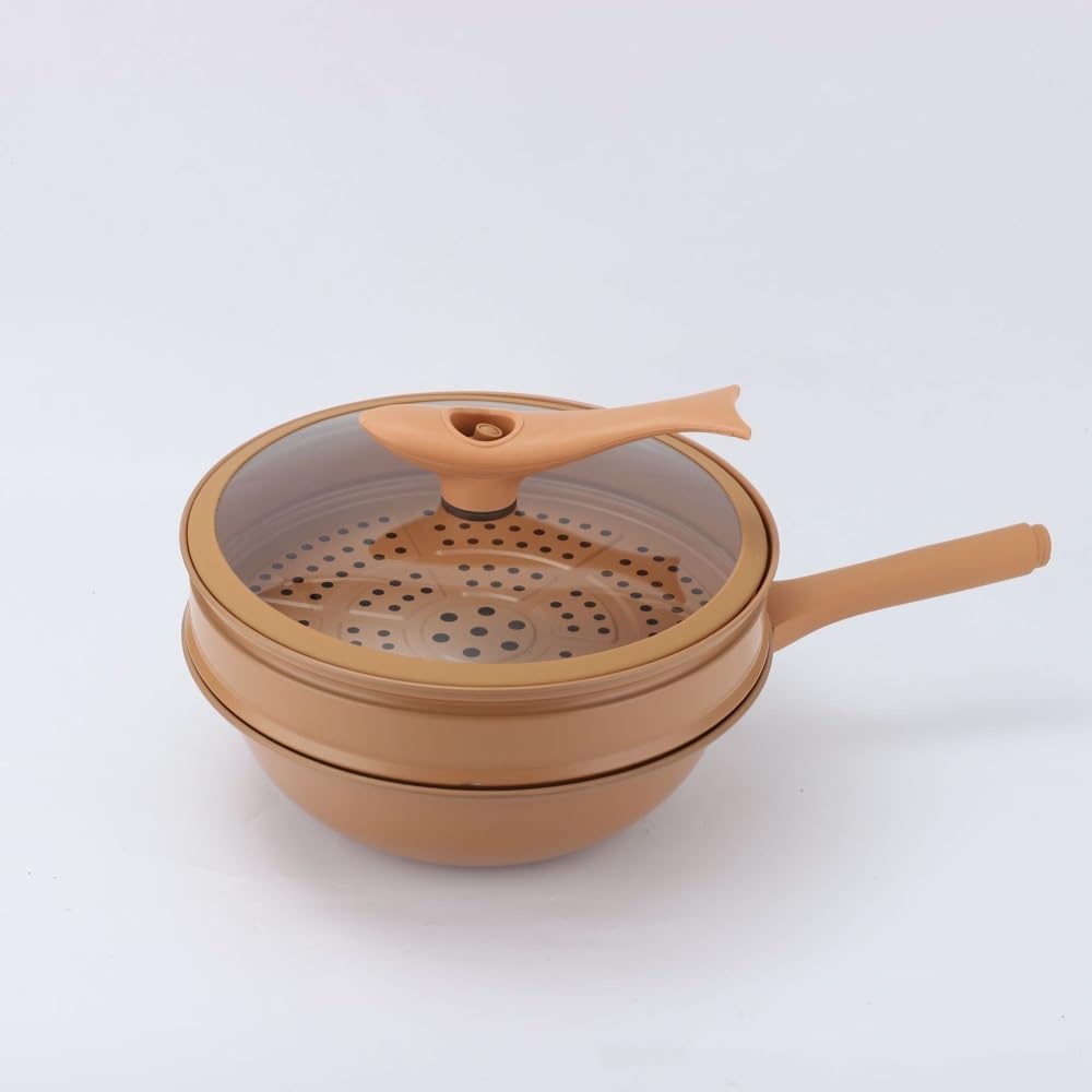 Stir Fry Pans Uncoated Chinese Wok Round Bottom Cookware