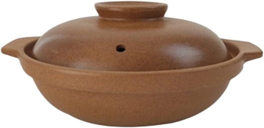 Unglazed Ceramic Stock Pot, Special Boiler Casserole for Gas Stoves, Heat-Resistant, Traditional Cooking Pot