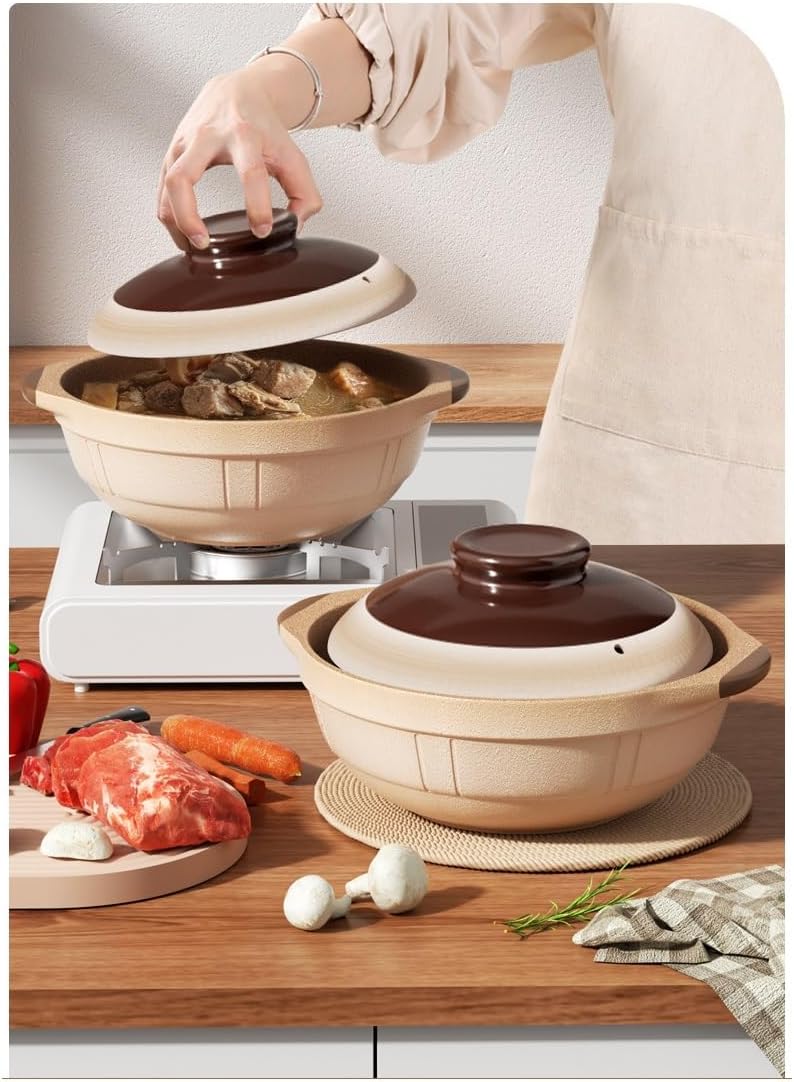 Clay Casserole Household Soup Stewpot Gas Ceramic