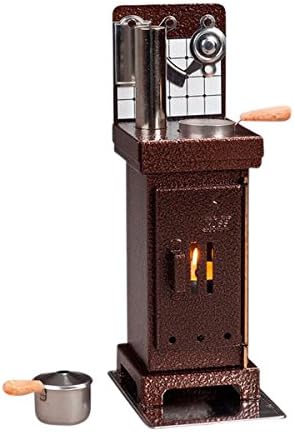 Miniature Steel Stove Oven German Incense Smoker Burner Aromatherapy Oil Diffuser (White/Black)