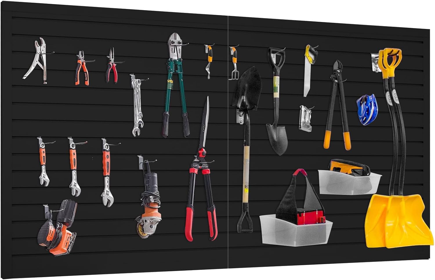 [8x4 Ft²] PVC Slat Wall Paneling, Adjustable Slatwall Panels with Coupling Structure, Slatted Wall Panel System with Customizable Storage Options, DIY Cutting & Easy-to-Install Slatwall Board Shelves