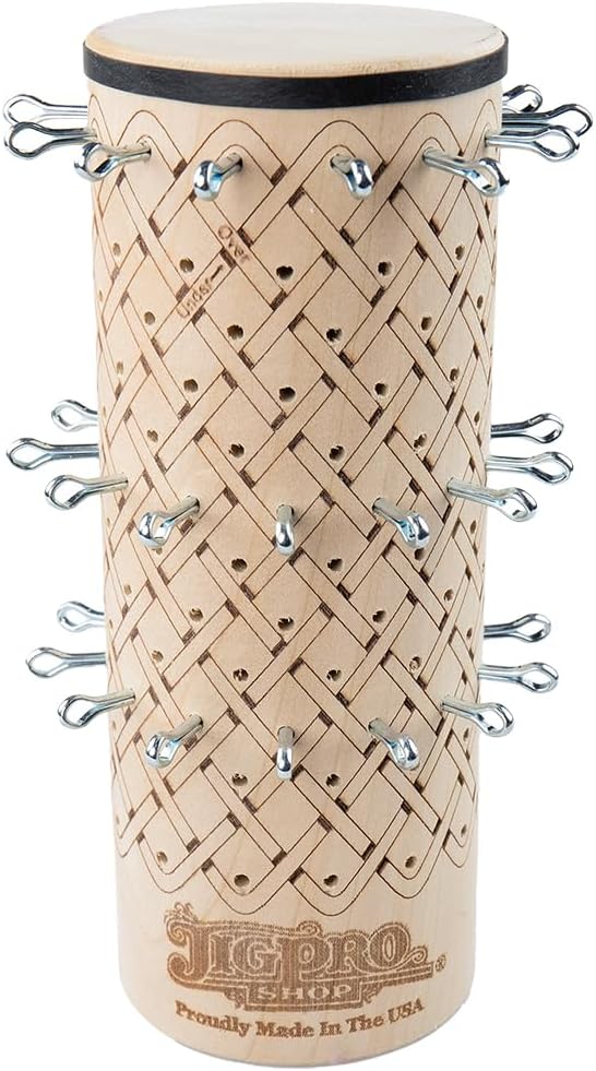 Paracord Planet Knot Tying Mandrels – Includes Pins and Rubber Bands – 3 in. Mandrel