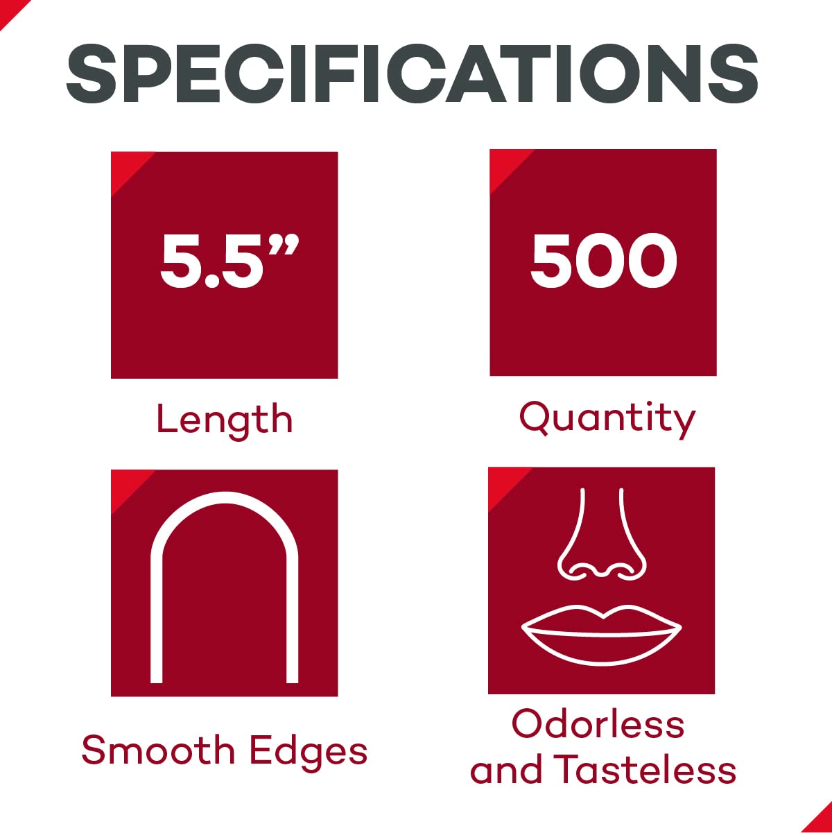 Dealmed 6” Senior Tongue Depressors – 5,000 Non-Sterile Wood Tongue Depressor Sticks for Crafts, Medical Practice, Emergency First Aid Kits, 500/Box (Pack of 10)