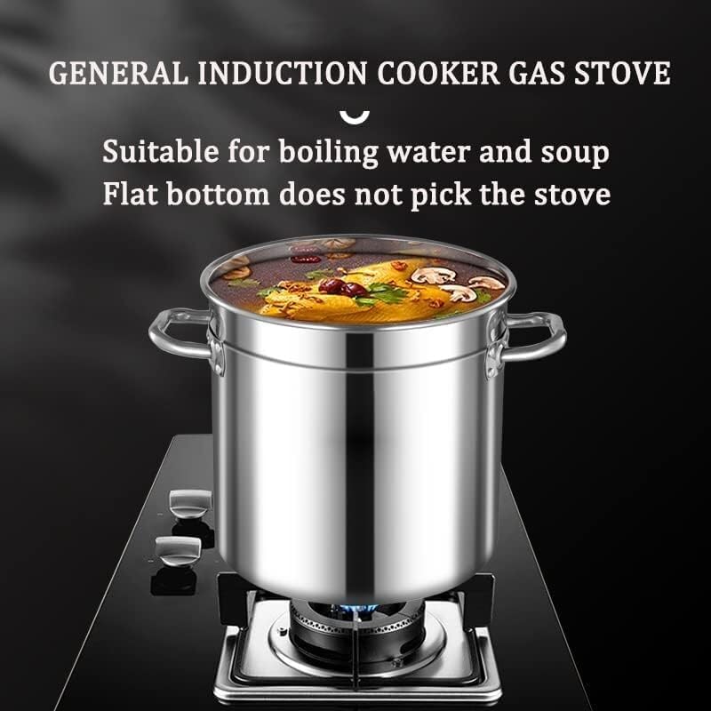 Heavy Commercial Stainless Steel Duty Outdoor Large Stockpot with Strainer Basket and Lid Cooking Crawfish Seafood Boil Pot(50 Litres)