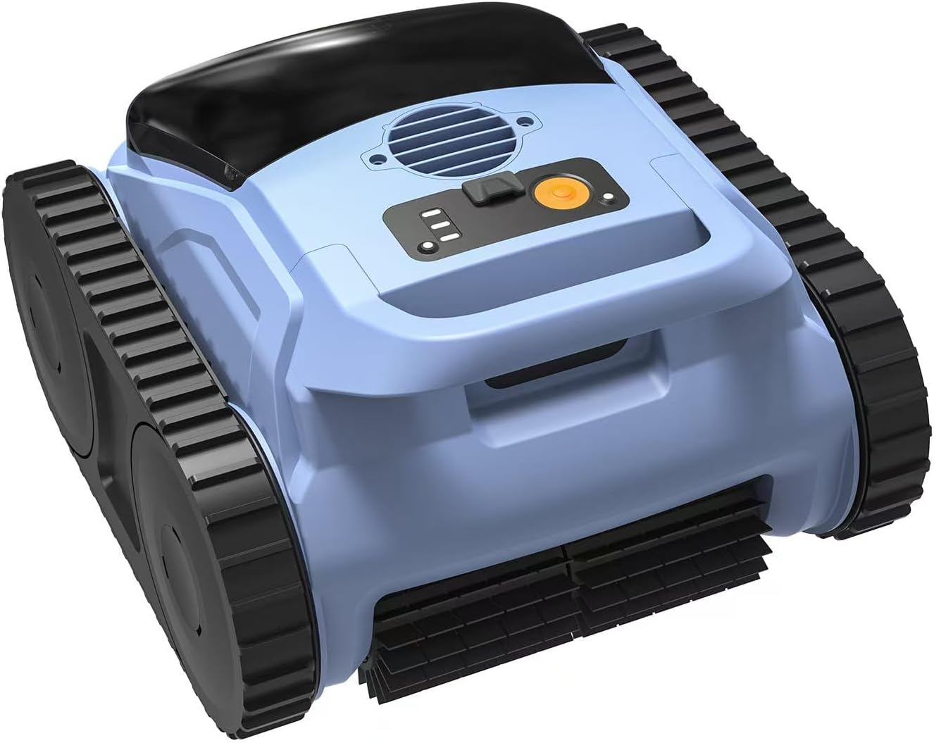 180 Mins Runtime Pool Vacuum for Above Ground Pool, Cordless Robotic Pool Cleaner Up to 2000 Sq.ft, Self-Parking, LED Indicator, Pool Vacuum for Inground Pools for Wall, Floor and Auto Mode (Blue)