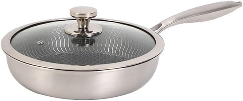 Stainless Steel Frying Pan, Household 304 Flat Bottomed, Uncoated And Non Stick