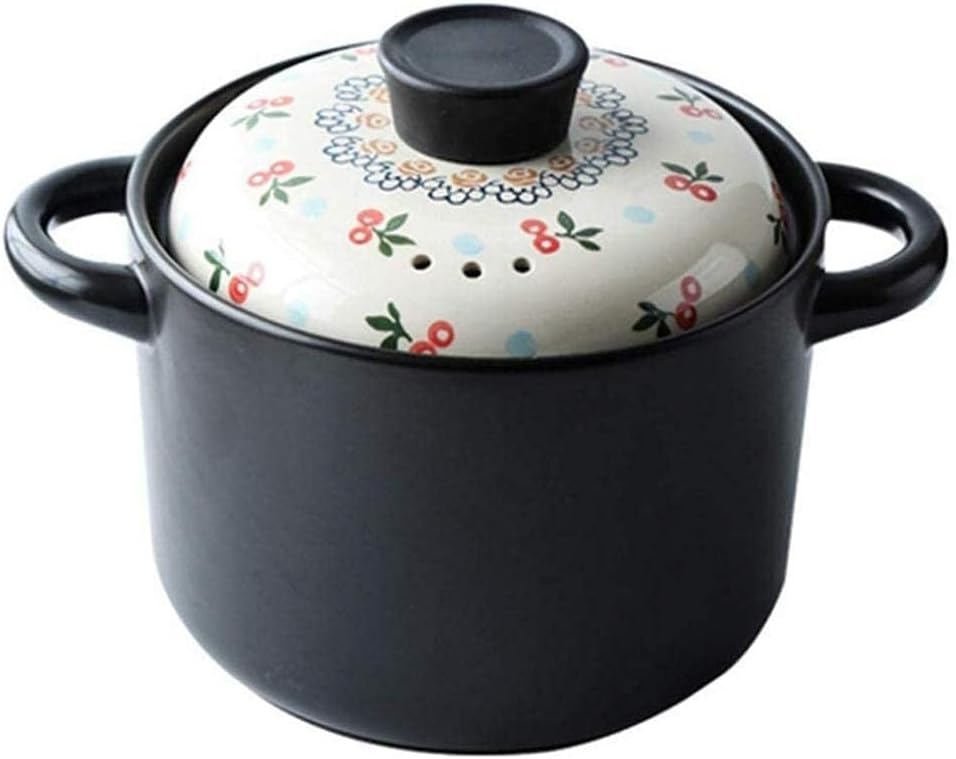 Ceramic Casserole with Lid & Handles, High-Temperature Cooking Pot, 3.5L, Dishwasher Safe, Perfect for Housewarming Gift
