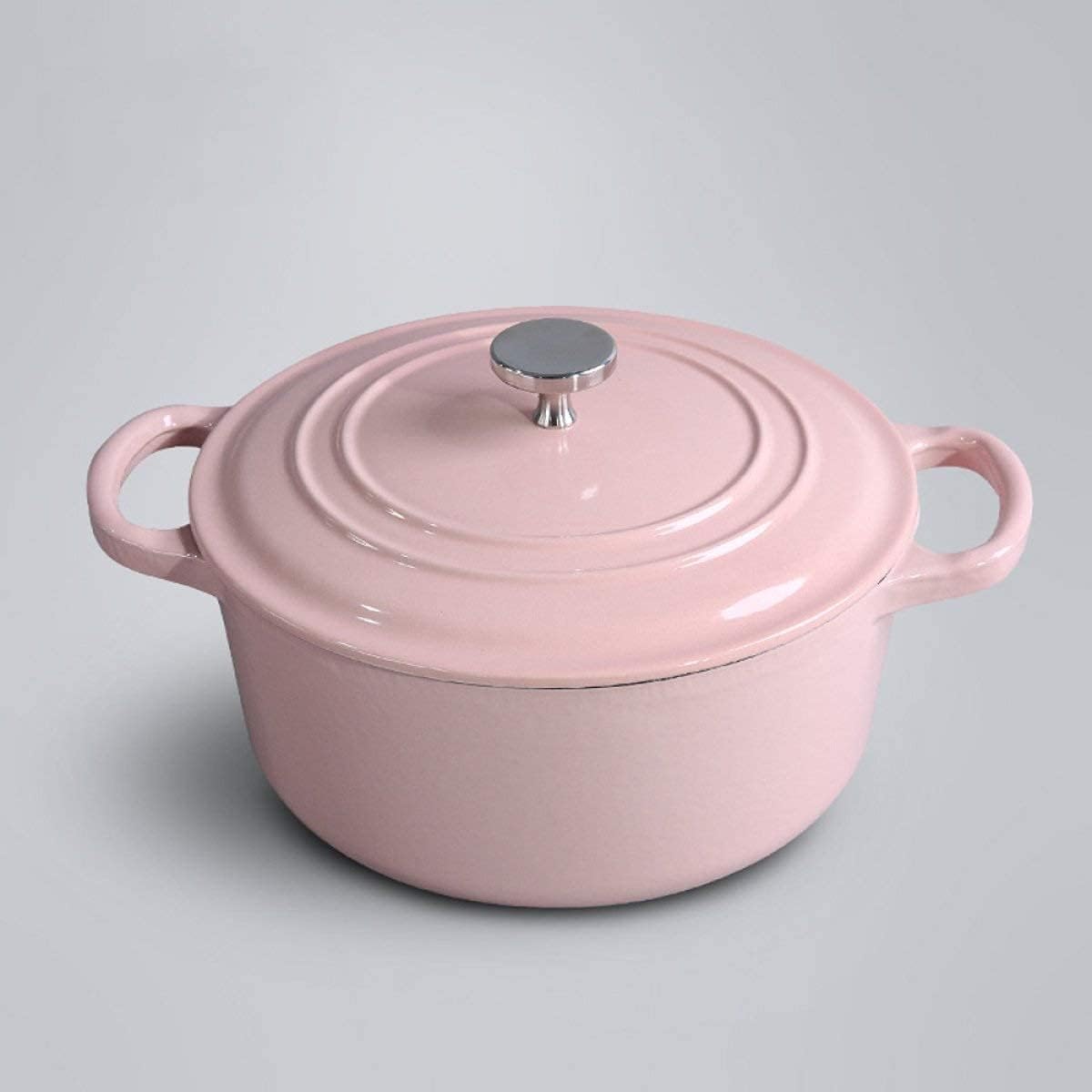 Soup Pot Casserole cast Iron 24cm Thickening Cooker Enamel Pot Cooker for Mother's Day Pot Thickening stew Pot Noodle pan Home Pot Perfect for Breakfast Frying Pan