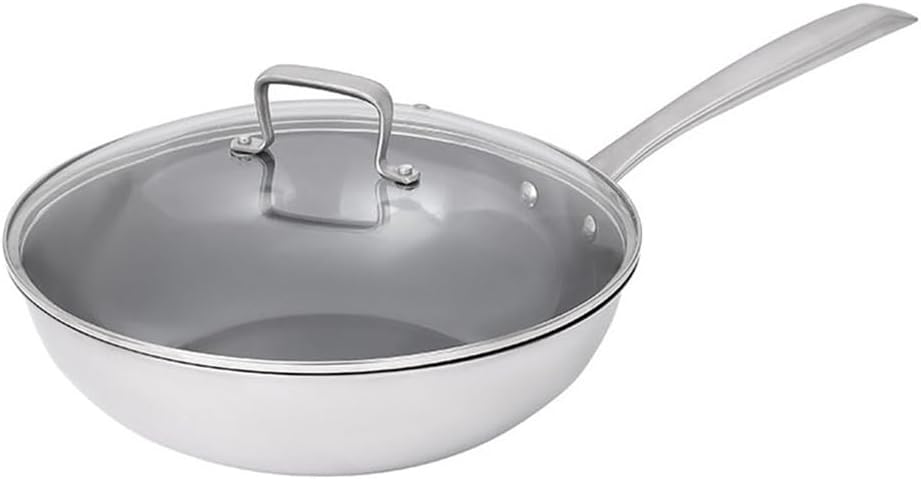 Wok Non-stick Pan Uncoating Flat Bottom Household Induction Cooker Universal