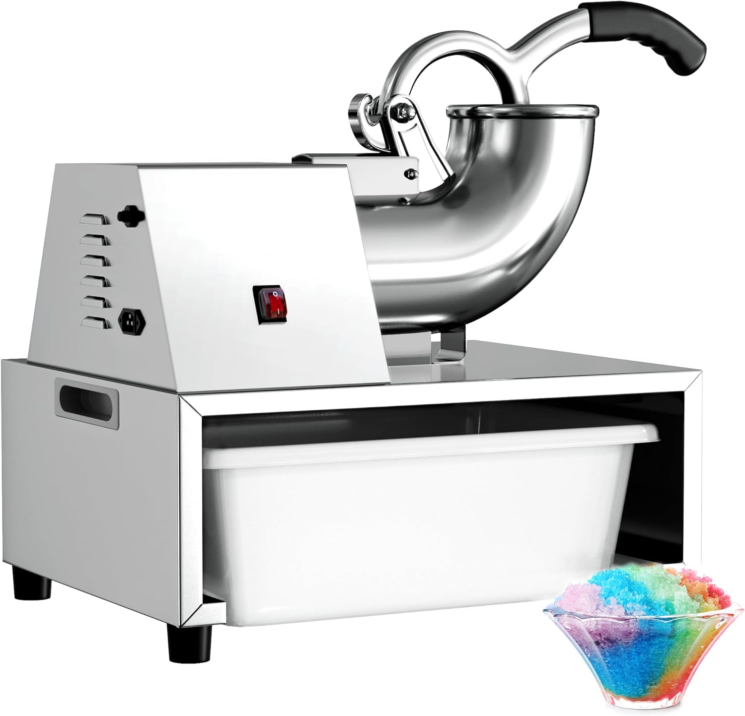 VNN Commercial Shaved Ice Machine - Electric Snow Cone Machine, Suitable for Party Activities, Family Gatherings, Events