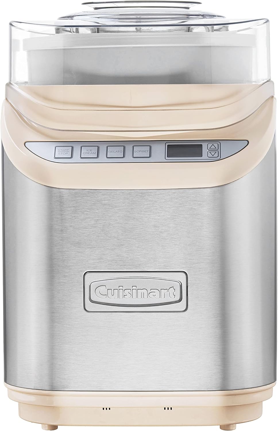 Cuisinart Ice Cream Maker Machine, 2-Quart Stainless Steel Frozen Yogurt, Gelato, Sorbet, Ready in 20 Minutes, LCD Screen and Timer, ICE-70P1
