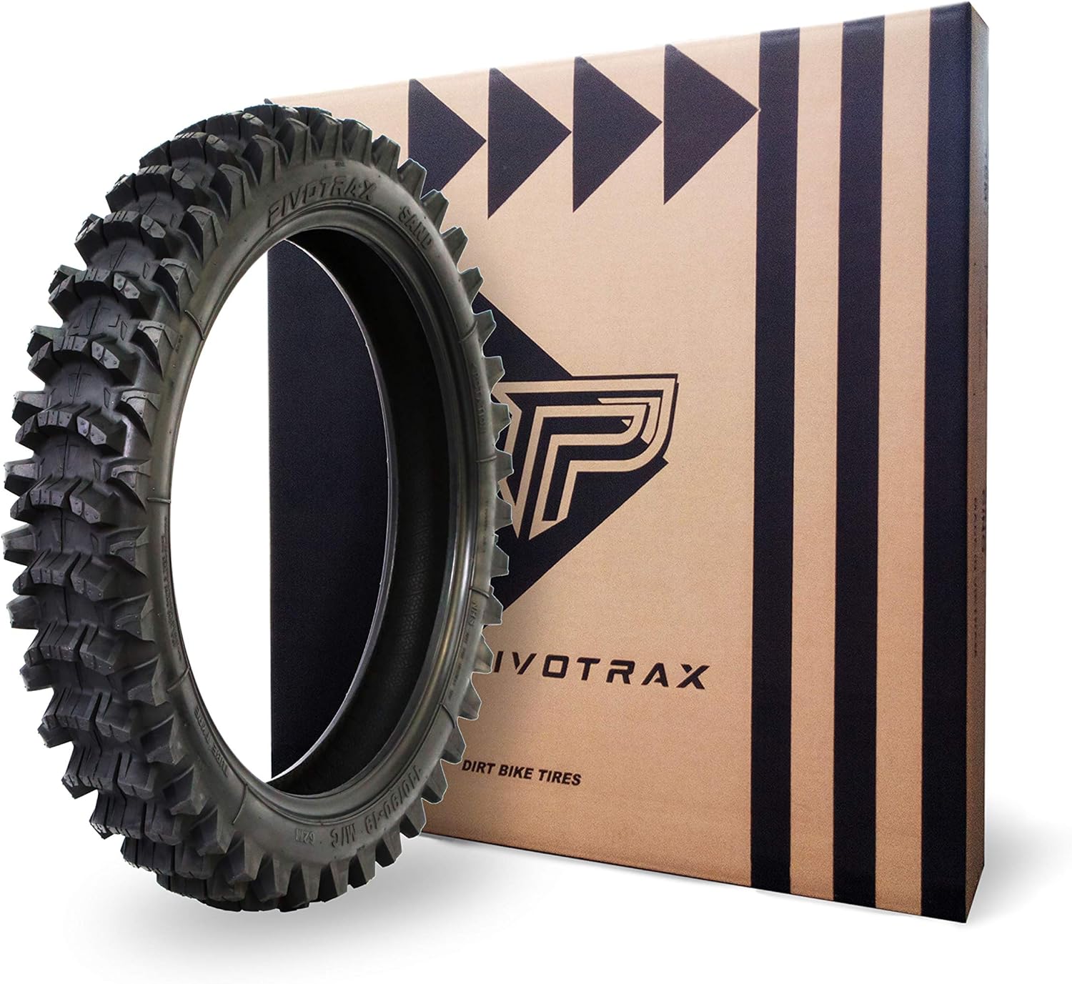 PIVOTRAX SAND Motocross Tire - Size: 110/90-19 (4.50x19), Tire Type: Offroad, Application: Sandy and muddy conditions, Load Rating: 62, Speed Rating: M, Position: Rear