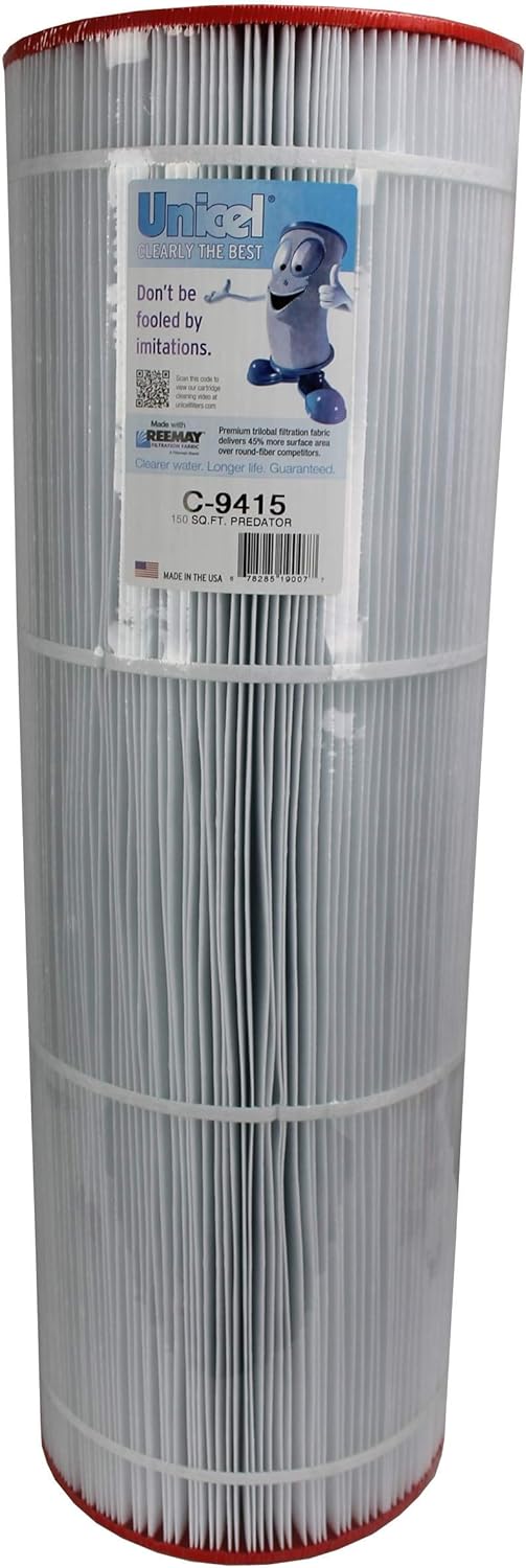 Unicel C-9415 150 sq ft. Media Replacement Pool Filter Cartridge with 175 Pleats, Compatible with Pentair, American, Pac Fab, & Sta-Rite (4 Pack)