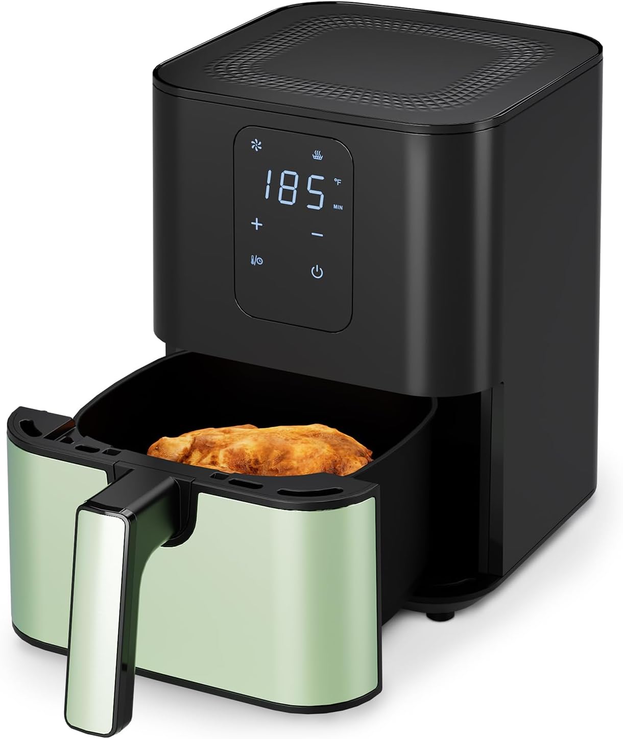 Kitchen Elite® Air Fryer Oven Stainless Steel, XL 8.5QT Large Airfryer with View Window, 10 one-touch Functions, Precise Temp Control, 90% Less Oil, Rapid Heating, Roast, Dehydrate, 1700W [Enhanced]