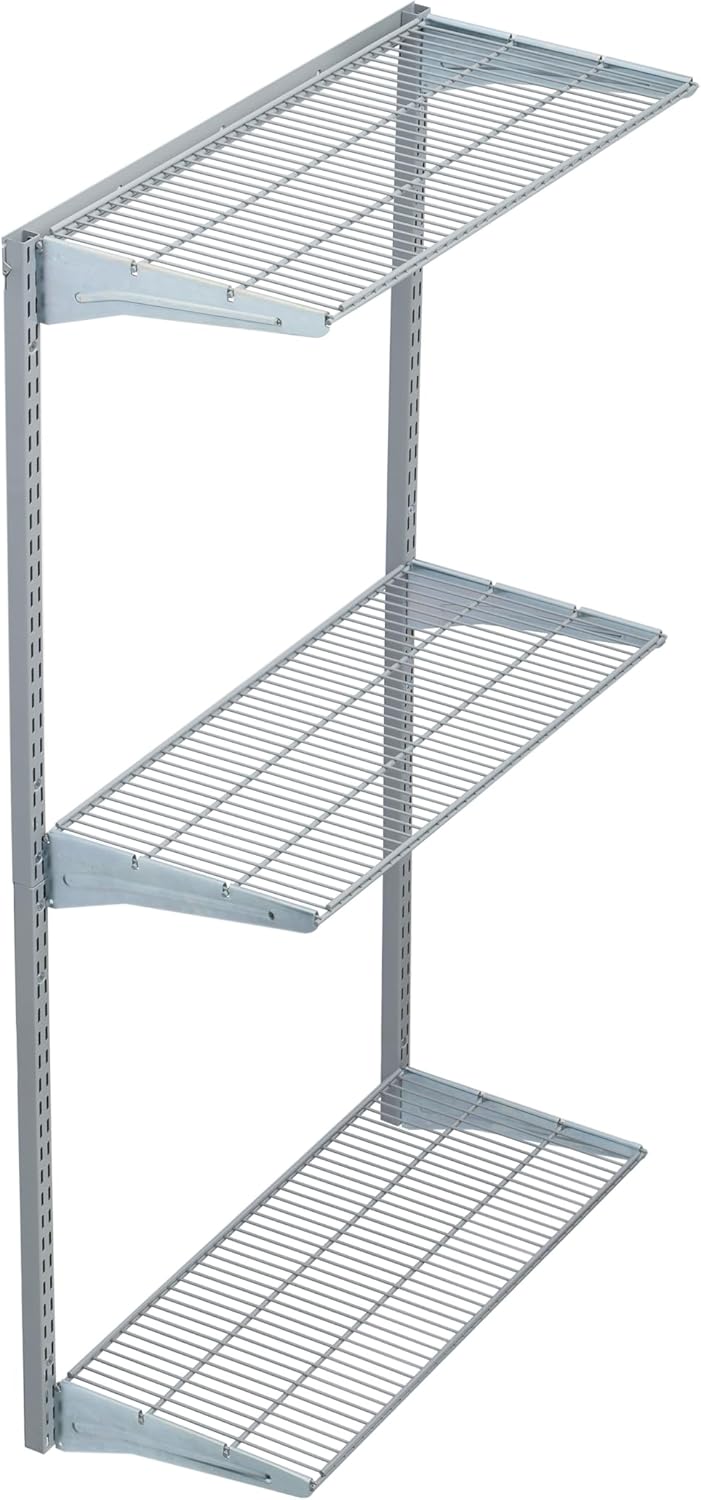 Triton Products 3 Tier Wire Shelving Unit for Home and Garage with 375 Lb Load Capacity 33