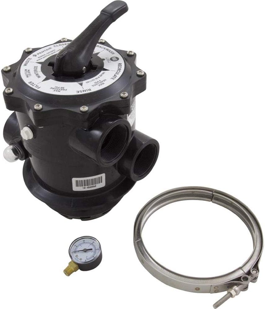 Pentair 261185 2-Inch 6-Way Clamp Style Valve Replacement Tagelus Pool and Spa Sand Filter
