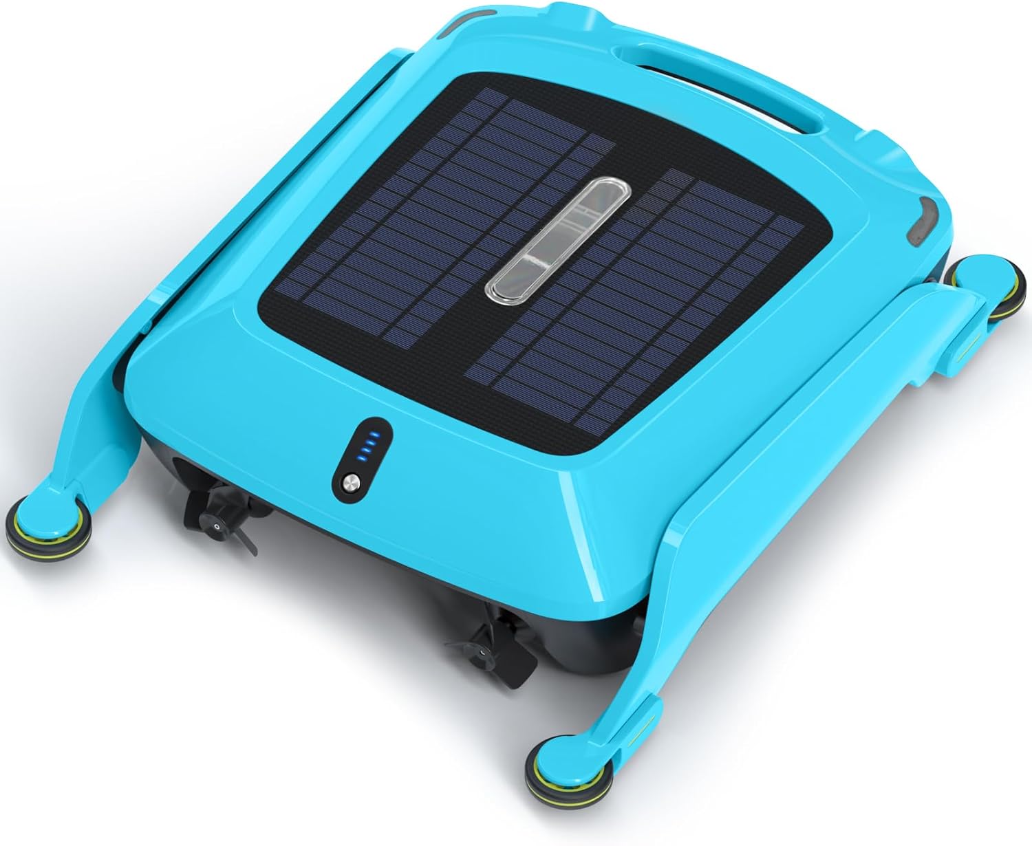 (2025 New) Robotic Solar Pool Skimmer Cleaner, Cordless Pool Surface Skimmer Robot with 24/7 Cleaning for All Pools Dual Charging Modes and Smart Obstacle Avoidance, Year-end Gift
