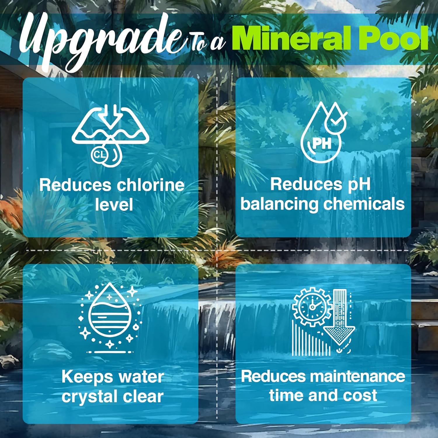 ClearBlue Mineral System - Registered Hot Tub Ionizer - Silver, Copper, Zinc Ionizer for Hot Tubs and Swim Spas - Plugs into Spa Pack - Installs in 40 Minutes (Hot Tubs - AMP Plug)