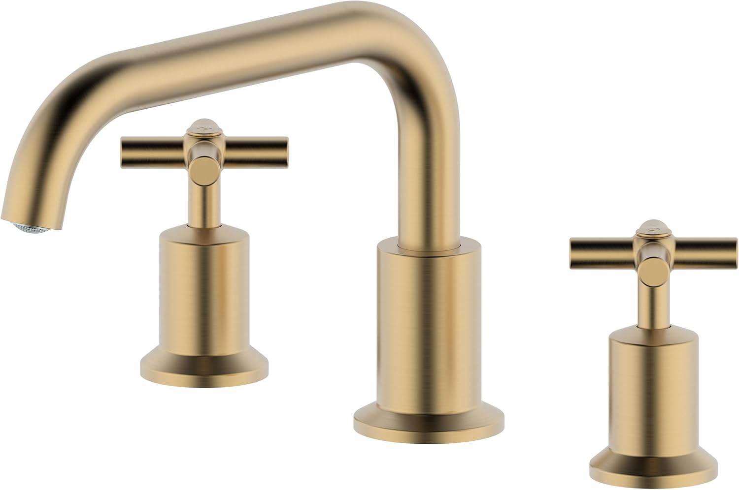 2 Handle Widespread Roman Tub Faucet Roman Bathtub Faucet 3 Hole Brass Bathroom Faucet Tub Filler Matte Black DR-1233-BG Duttao