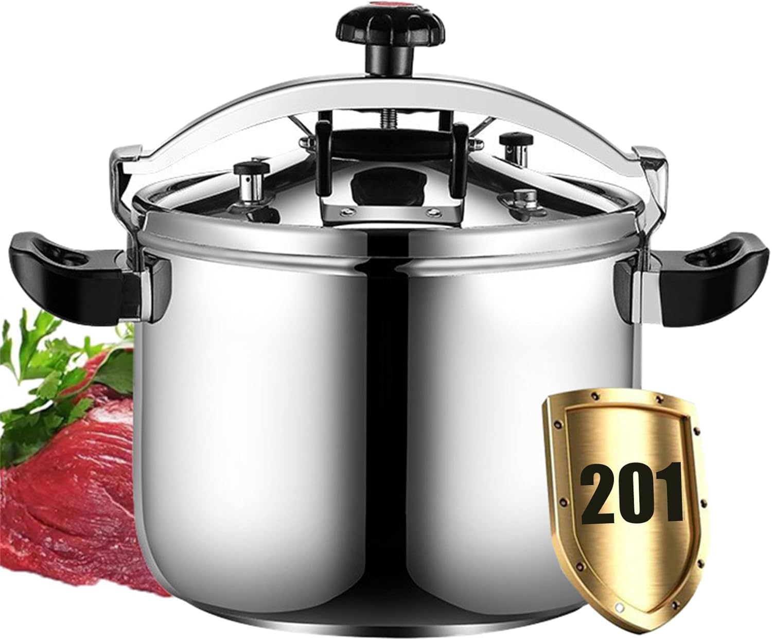 Pressure Cooker 15-50 Qt Stainless Steel, Commercial Very Large Pressure Cooker, Multi Explosion Proof Large Steamer Cooking Pressure Canners, for Home, Commercial Use,50