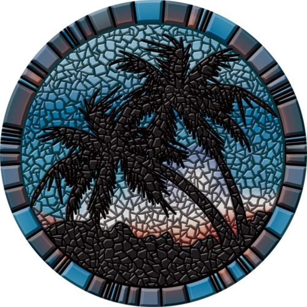 Drop-in Palm Trees Vinyl Swimming Pool Mat (59