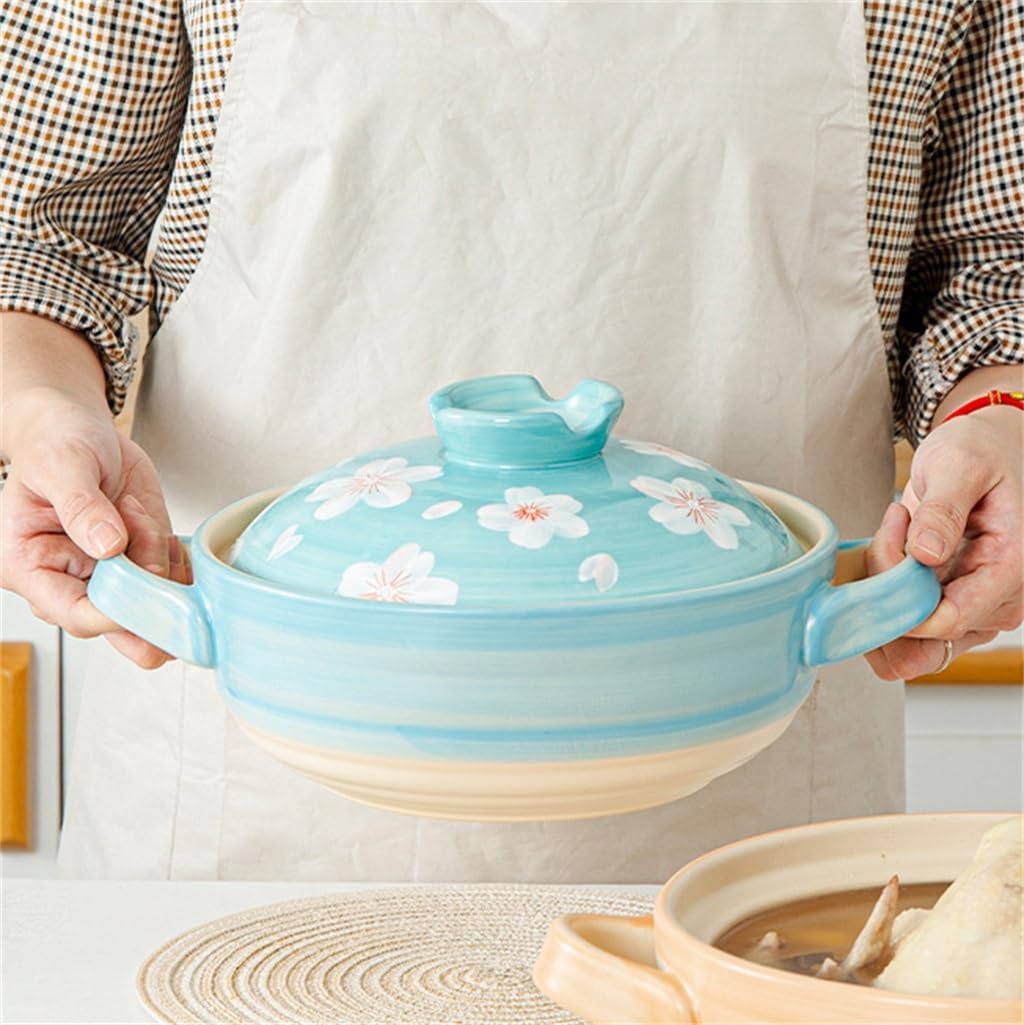 Ceramic Casserole Household Rice Gas Stove Stew Pot Clay Shallow Frying Pan