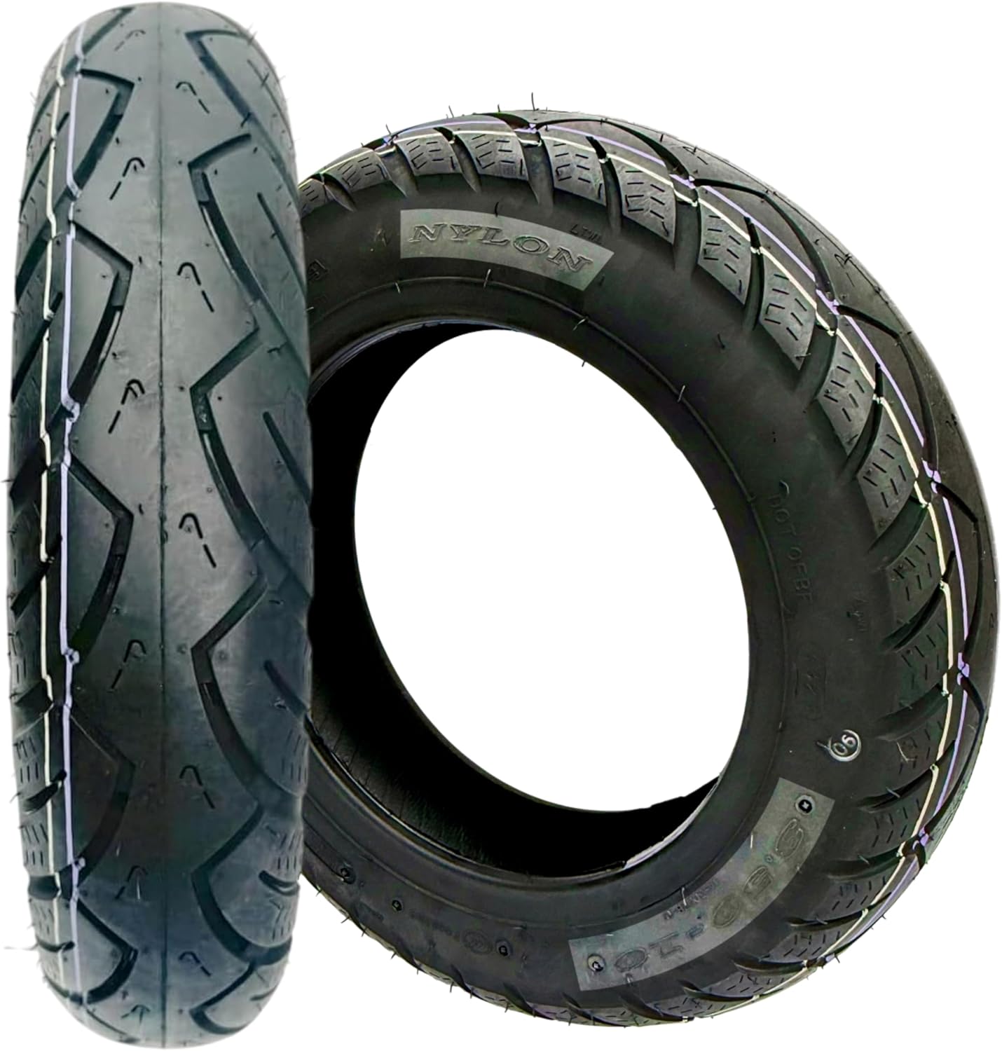 (2-Pack) 3.50-10 Tubeless Street Tires for Electric Scooter & Gas Moped – Front or Rear Fit on 10-Inch Rim