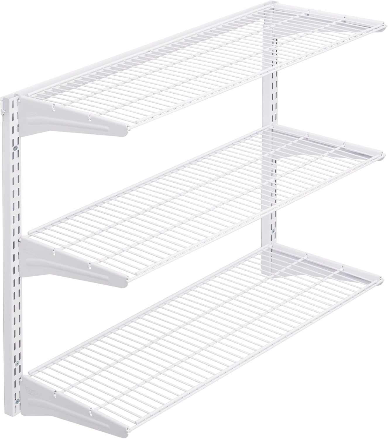 Triton Products 3 Tier Wire Shelving Unit for Home and Garage with 375 Lb Load Capacity 33