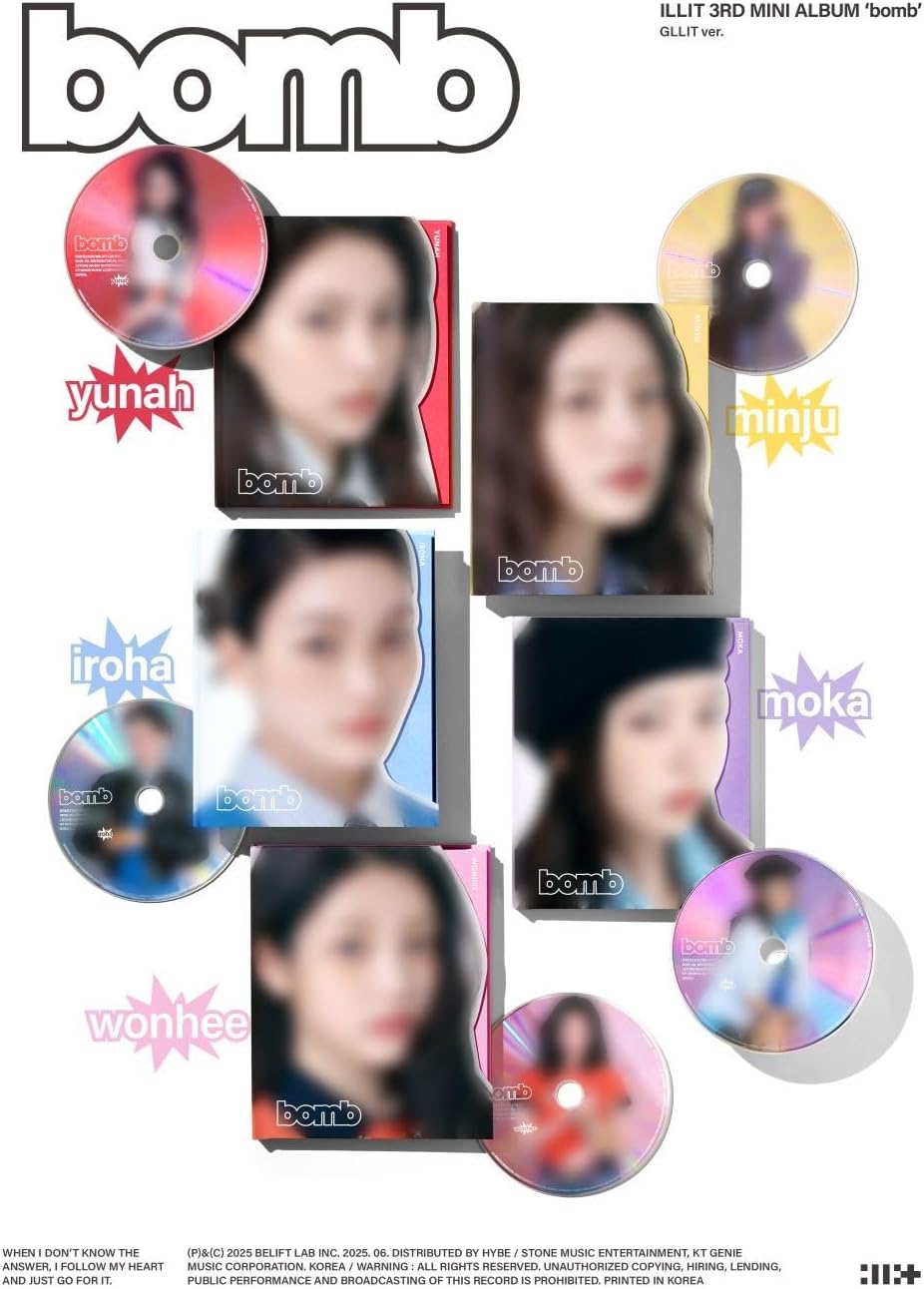 ILLIT 3rd Mini Album [bomb] GLLIT Version (5 SET)