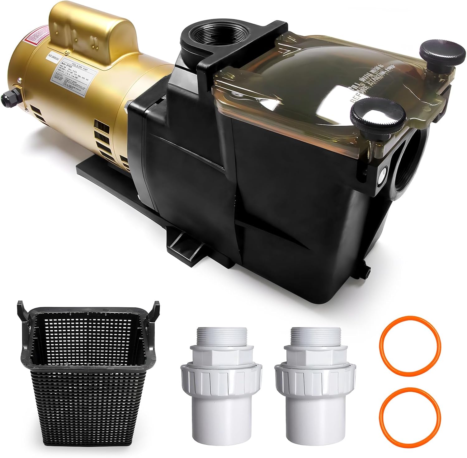 W3SP2607X10 Super Pump Pool Pump 230V, 1 HP High Speed Pool Pump, Single Speed Replacement for SP2607X10, Fits all In-Ground Pool or Spas