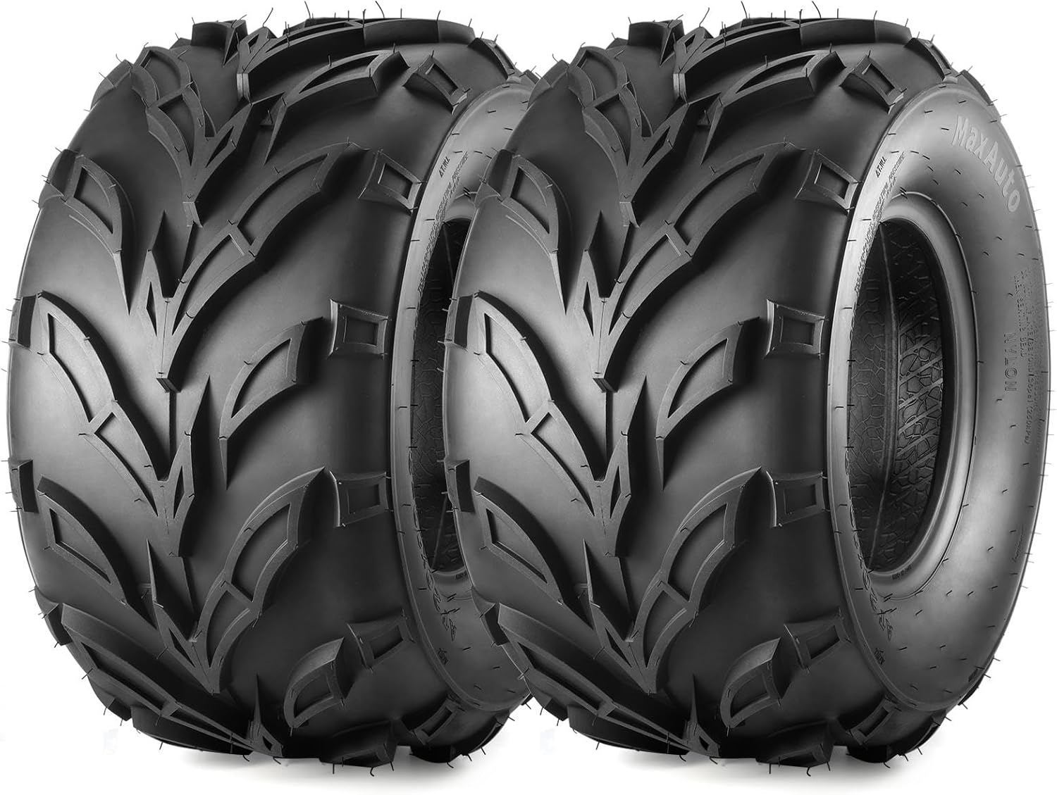 MaxAuto 20x10-9 Sport ATV Tires 20x10x9 Quad Tires,6 PR Tubeless All Terrain UTV Tire, 2 Pack