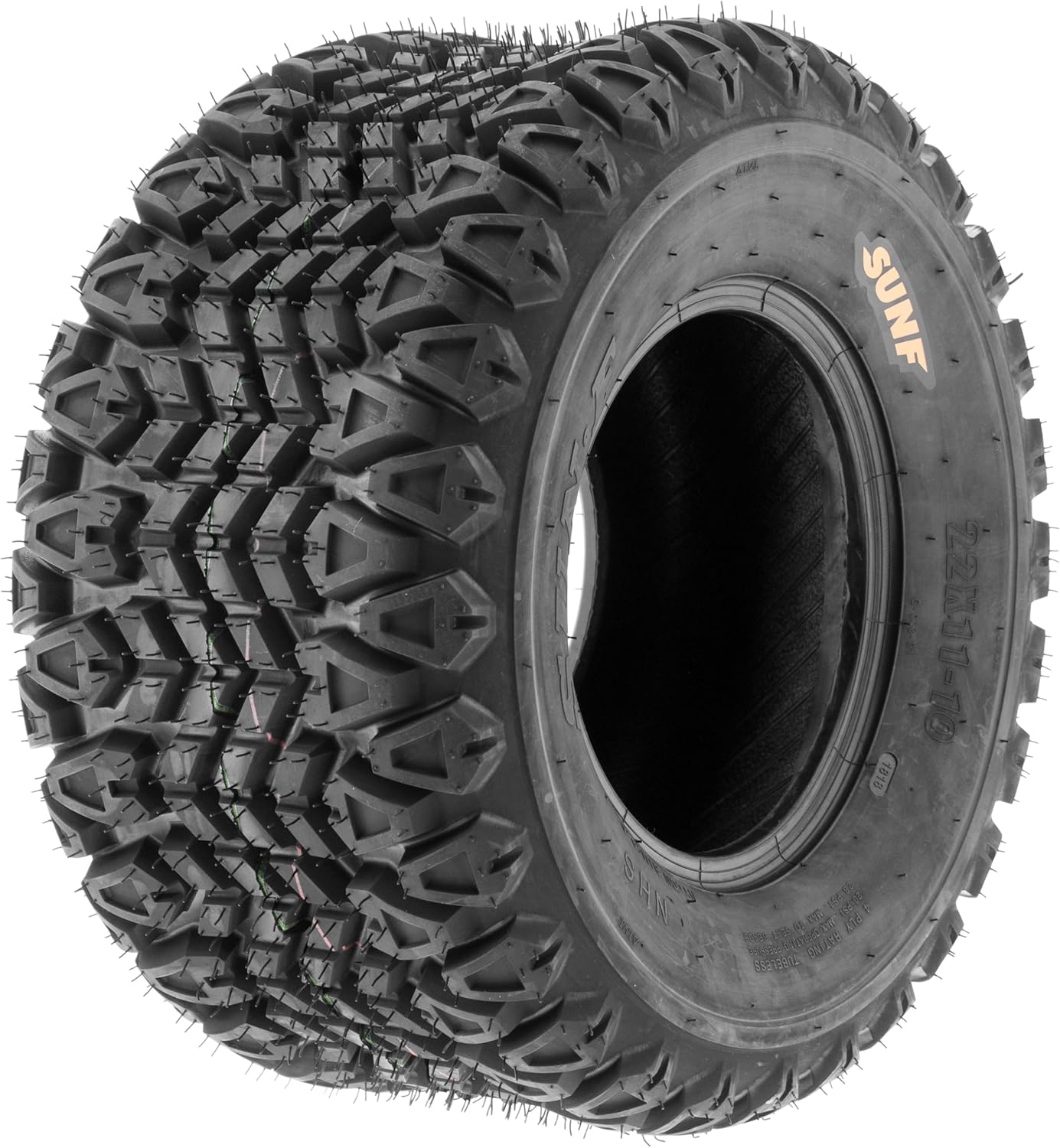 SunF 23x10.5-12 23x10.5x12 Golf Cart Lawn Mower Quad 4 Ply ATV UTV Tires G003 [ Rim(s) NOT included ]