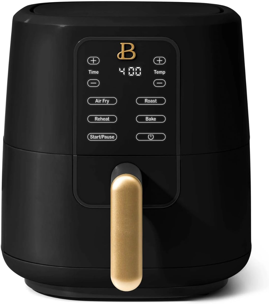 Beautiful Drew Barrymore 3-Quart Digital Air Fryer, TurboCrisp Technology, 4 Presets, 170°F-400°F, Non-Stick, Dishwasher Safe, 1200 Watt. (TOMATO RED)