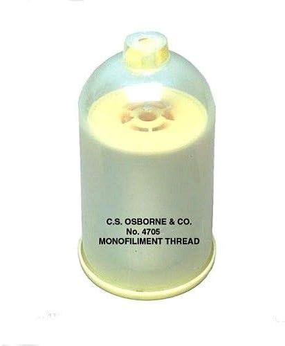 C.S. Osborne Extra Heavy Monofilament Thread #4705-52, 8600Yards, Clear Nylon