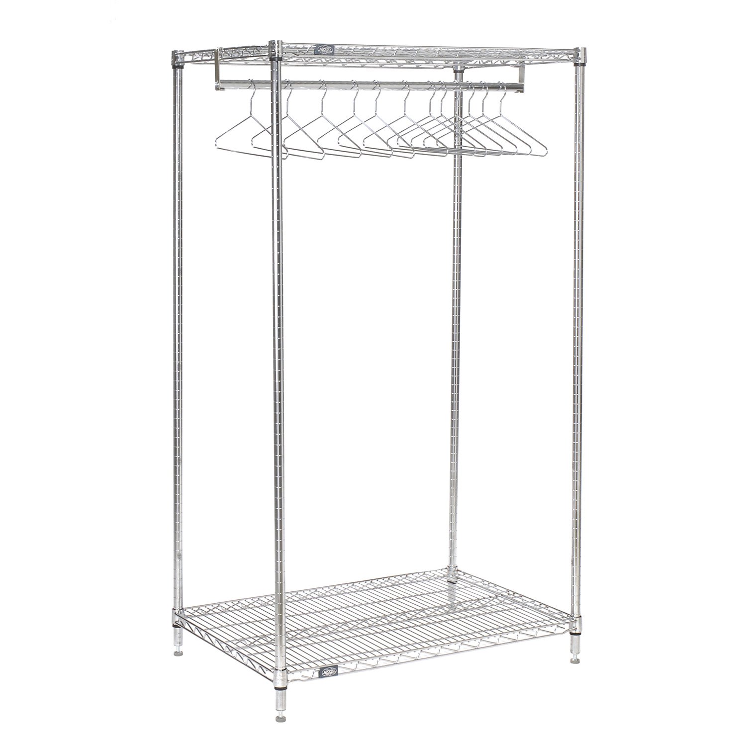 Nexel Commercial Wall Mount Coat Rack with Bar, 60