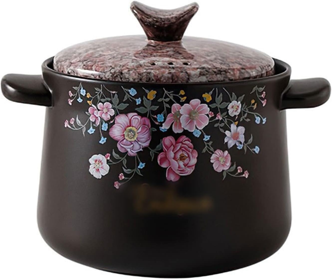 Ceramic Stock Pot Casserole, Stone Stew Frying Pot, Versatile Cooker for Soups, Stews, and More, Kitchen Cookware