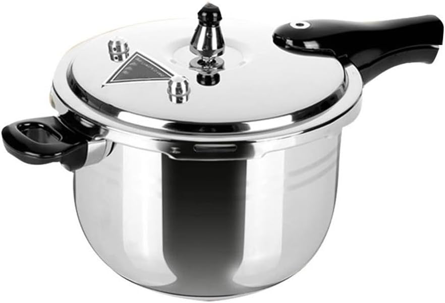 304 Stainless Steel Compound Bottom Pressure Cooker Stew Cooking Pot Multiple Insurance,As Show-0.1 Quarts