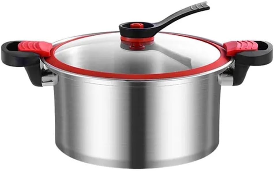 Mini Pressure Cooker Stainless Steel Pressure Cooker with Lid Quick Heat Cooker,White-Fruit peach5-0.1 Quarts