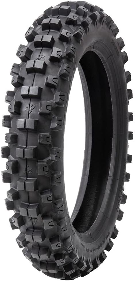 Tusk EMEX T-35® Soft/Intermediate Terrain Dirt Bike Front and Rear Tire Set – Front 70/100x19 & Rear 90/100x16 – Deep Tread Off-Road Trail – Tube Type Motocross Motorcycle Tires