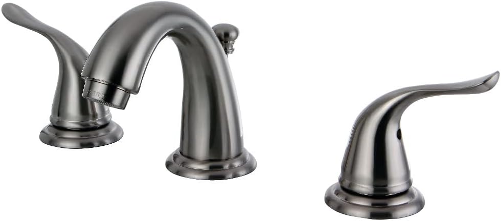 Kingston Brass KB2911YL Yosemite Mini Widespread Two Handle Lavatory Faucet, Polished Chrome, 3-3/4 inch in Spout Reach, Polished Chrome