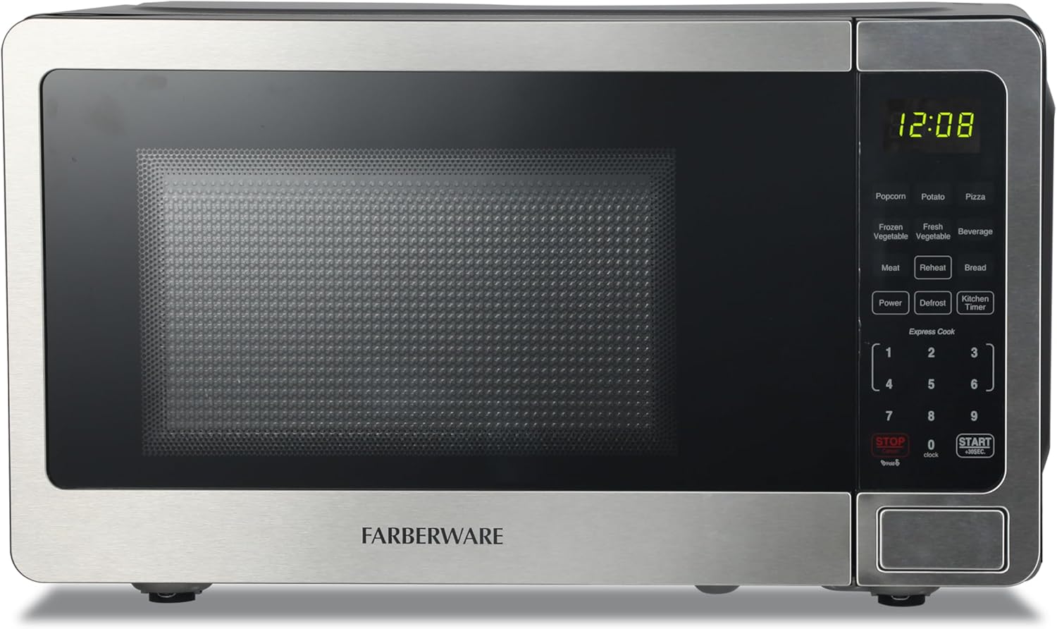 Farberware FMO07WLBKSS Microwave, 0.7 Cu. Ft, Stainless Steel