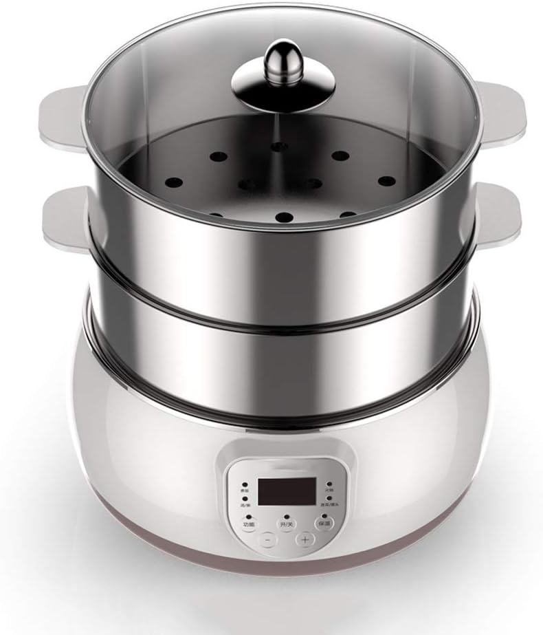 Mini Double-layer Electric Steamer Fully Automatic Household Stainless Steel Electric Steamer Food Warmer
