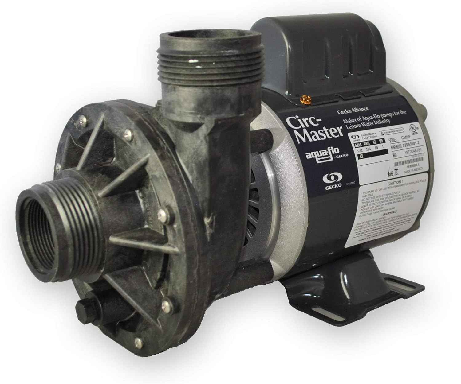 1/12 HP Spa Pump - Gecko Circ-Master CMHP Circulation Hot Tub Pump - 230V, 1 Speed, PN 02093001-2010