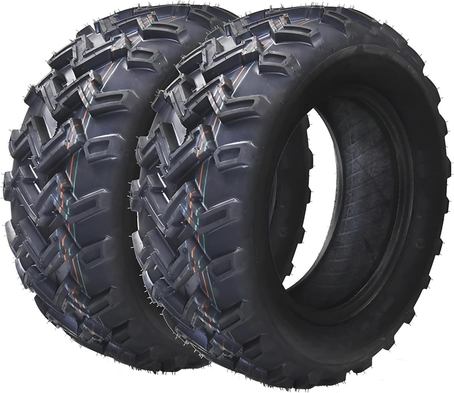 (2-Pack) 23x7-10 ATV UTV Tires, 4PR Durable Tubeless, Four-Ply Rated, 23x7x10 Lawn Mower Tires for Tractor Garden Riding Mower