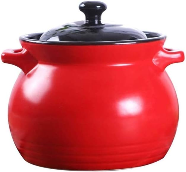 Casserole Stew Pot Household Gas Soup Handmade Cooking Made of Clay Terra Cotta Traditional Assorted Designs for Beans, Rice