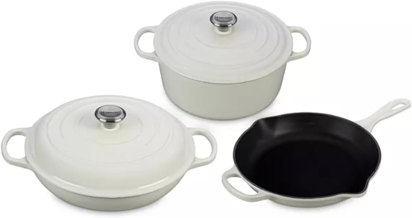 Le Creuset 5 Piece Signature Cast Iron Cookware Set
