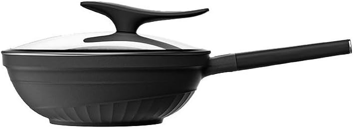 The Hybrid Non-Stick Wok Induction Cooker Gas Stove General Tourmaline Cooking Wok Non-stick Pan Household No Fumes Family kitchen(32cm)