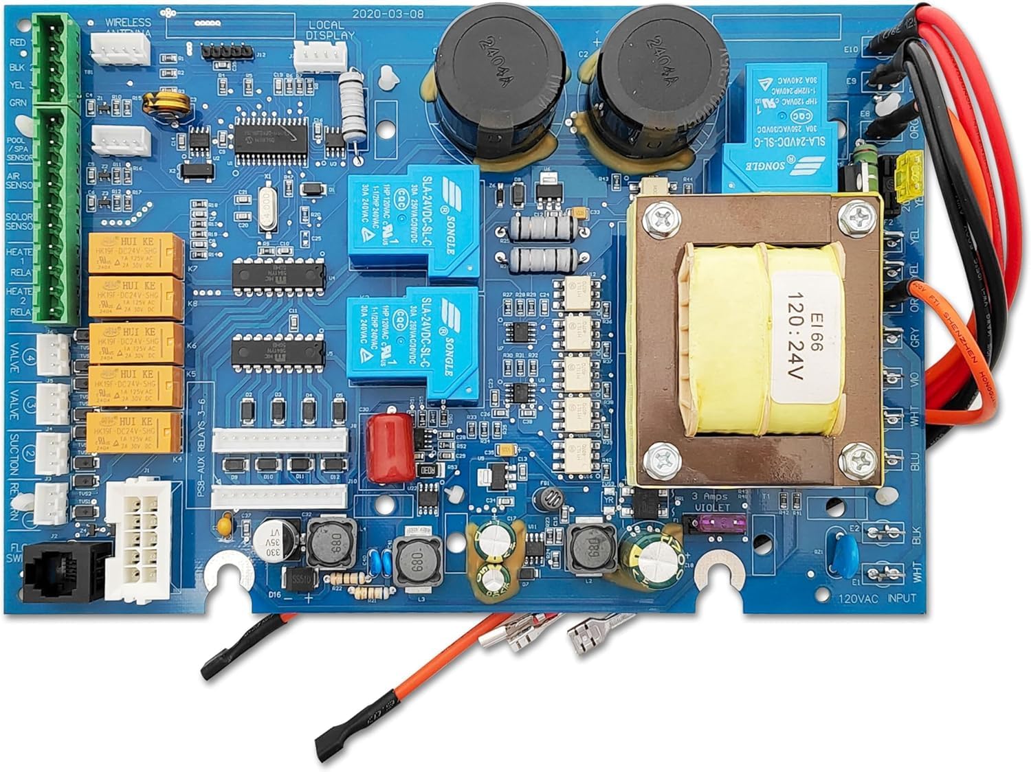 2025 New Upgraded GLX-PCB-Main Main Printed Circuit Board Replacement for Hayward Goldline AquaLogic and AquaPlus Pool and Spa Automation System.