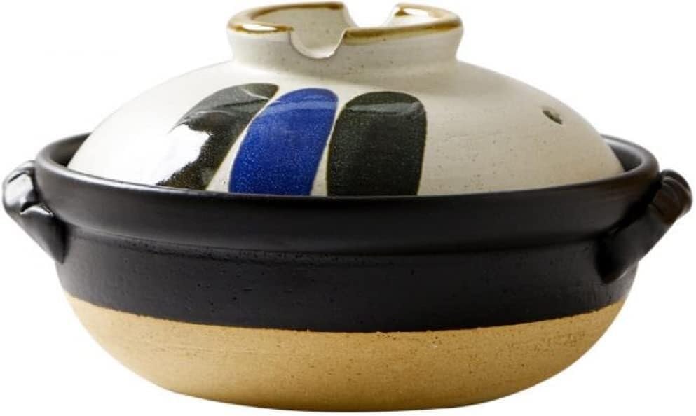 1L Colorful Ceramic Hot Pot with Lid, Small Round Braised Rice Pot, Ideal for Stews, Soups, Noodles, and Rice Cooking, Reactive Glaze Design